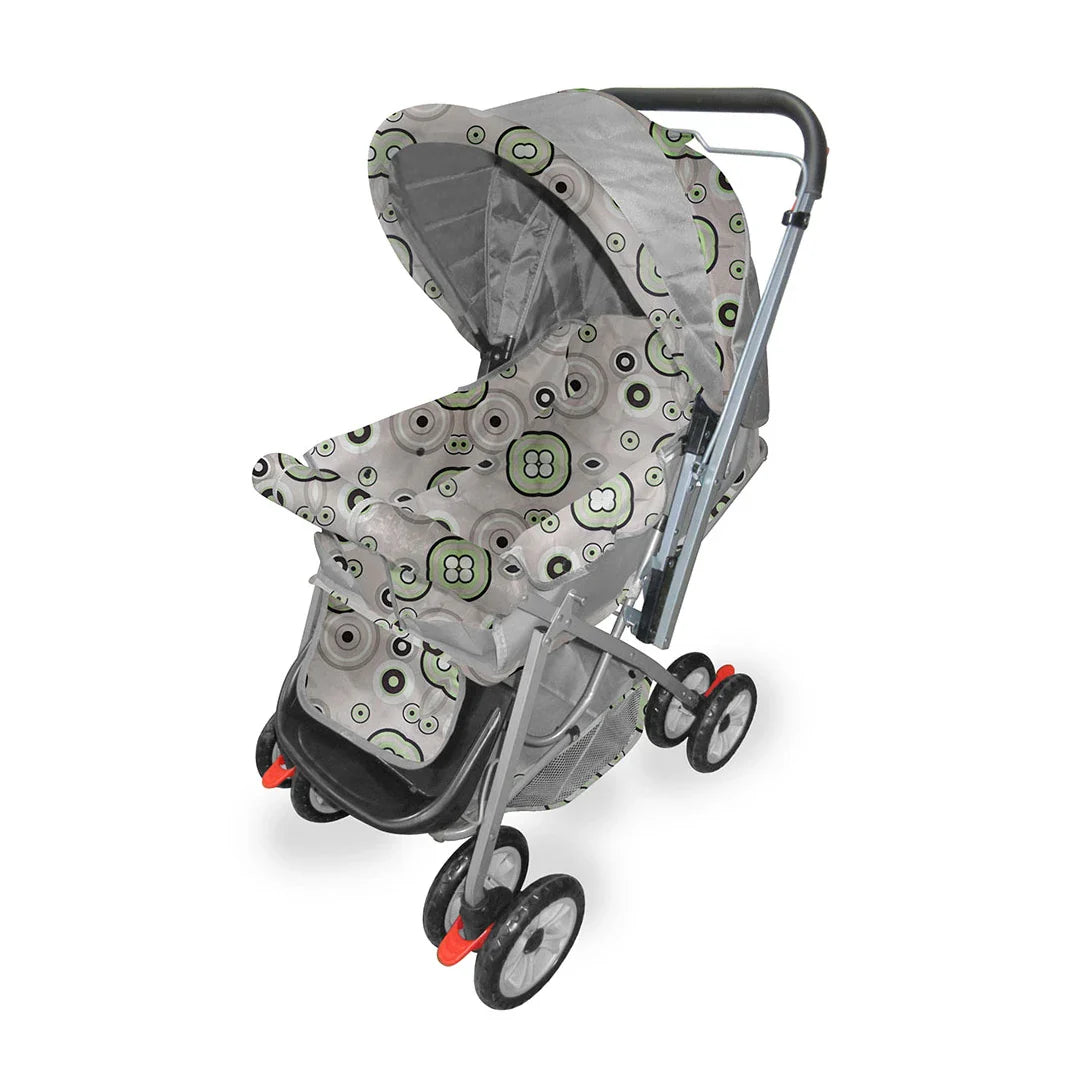 HKM-923091 Lightweight One-Handed Folding Baby Stroller - 2 in 1 Travel Pram with Carriage Function