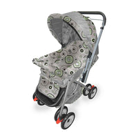 HKM-923091 Lightweight One-Handed Folding Baby Stroller - 2 in 1 Travel Pram with Carriage Function