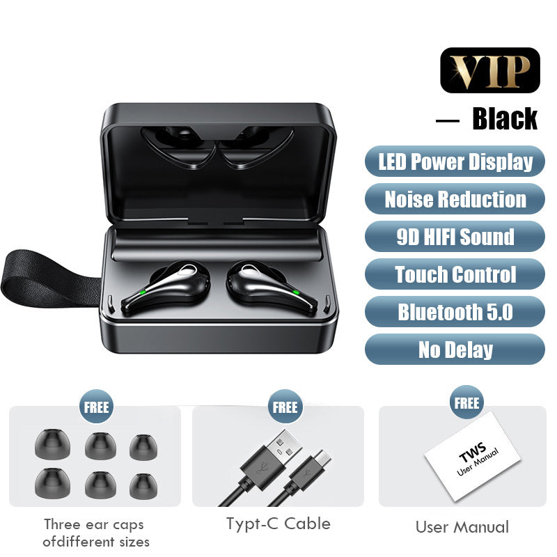 HKM-923091 Wireless Bluetooth In-Ear Noise Reduction Headset with Microphone - Second and Third Generation