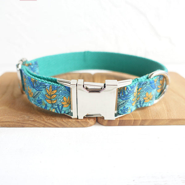 HKM-9232061 MUTTCO Adjustable Dog Collar and Rope Leash Set, Polyester Material, Various Sizes Available