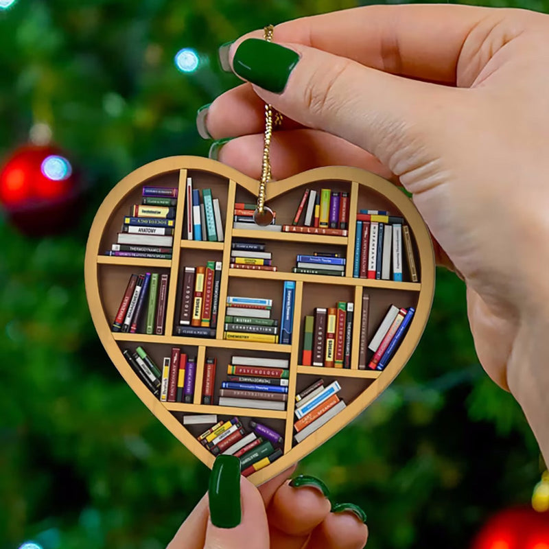 HKM-923347 Acrylic Heart-Shaped Ornaments for Holiday Decorations and Bookshelves