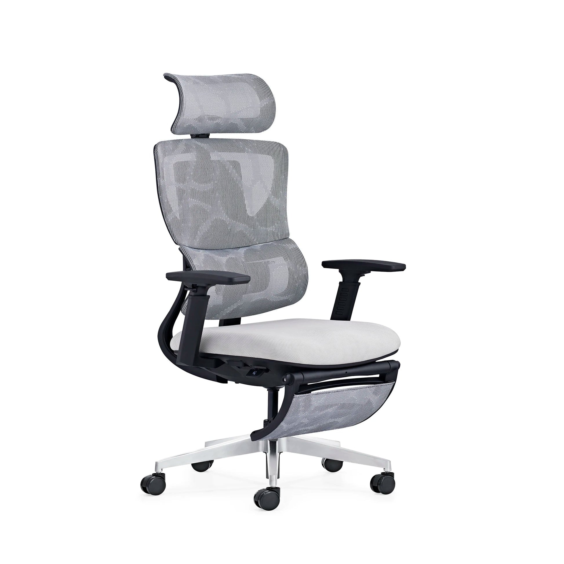 HKM-923347 Ergonomic Mesh Computer Chair with Adjustable 3D Headrest and Footrest