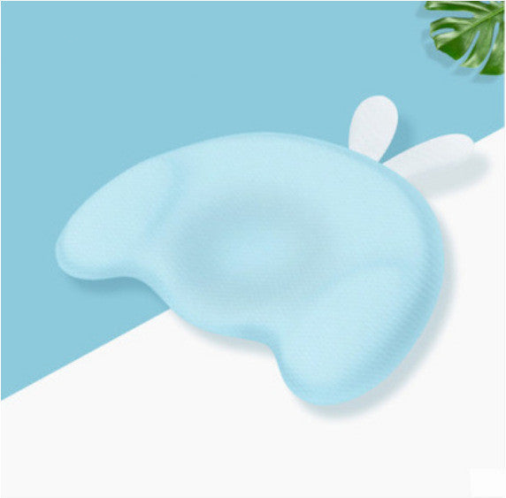 HKM-923347 Memory Foam Shaped Pillow for Infants - Breathable, Anti-Eccentric Design, 100% Cotton Cover