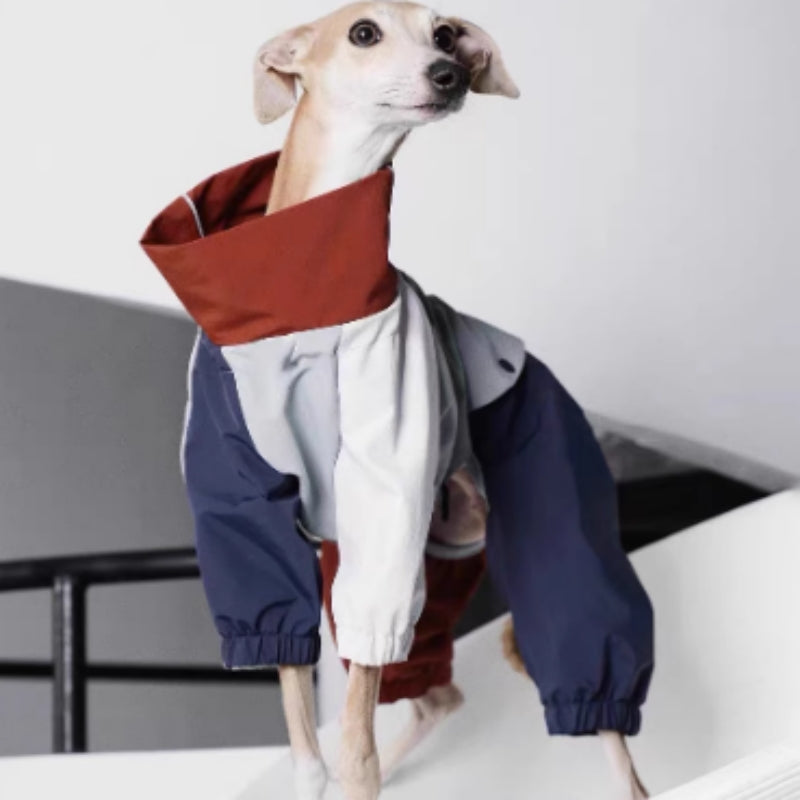 HKM-9234621 Outdoor Four-Legged Anti-Dirty Shell Jacket for Medium-Sized Dogs