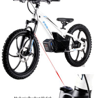 HKM-923475 20-Inch Electric Balance Bike with 600W Motor and 5.0Ah Lithium Battery for Kids, Aluminum Frame, Hydraulic Disc Brakes