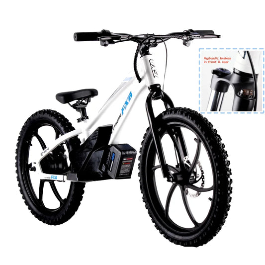 HKM-923475 20-Inch Electric Balance Bike with 600W Motor and 5.0Ah Lithium Battery for Kids, Aluminum Frame, Hydraulic Disc Brakes