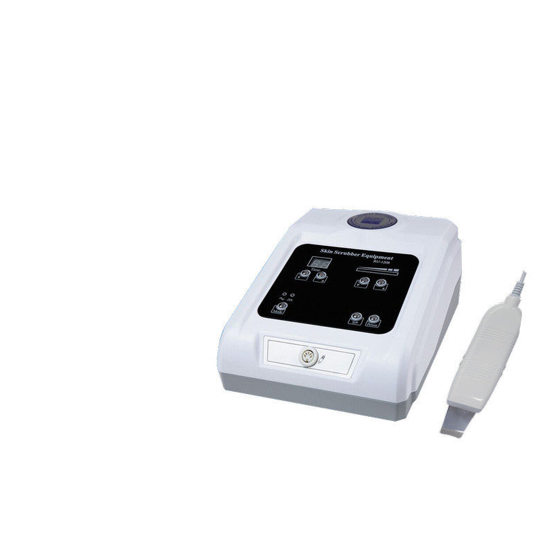 HKM-923475 Ultrasonic Peeling Machine for Deep Pore Cleansing and Skin Exfoliation - Black & White, 33cm x 27cm x 18cm