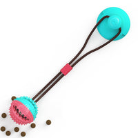 HKM-9237309 Interactive Teething Tug-of-War Dog Toy with Suction Cup - Durable TPR Chew Toy for Aggressive Chewers