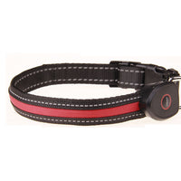 HKM-9237821 Luminous USB Charging Dog Collar - Adjustable Nylon Pet Accessory in Multiple Sizes