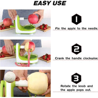 HKM-923795 Manual Hand Crank Fruit and Vegetable Peeler Slicer Kitchen Tool