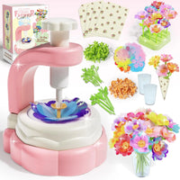HKM-923859 DIY Handmade Fabric Flower Bouquet Craft Kit for Ages 2-13, Creative Arts & Crafts Toy