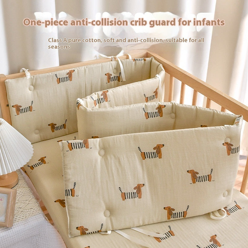 HKM-923859 Newborn Baby Cotton Gauze Bed Fence – Multiple Sizes Available