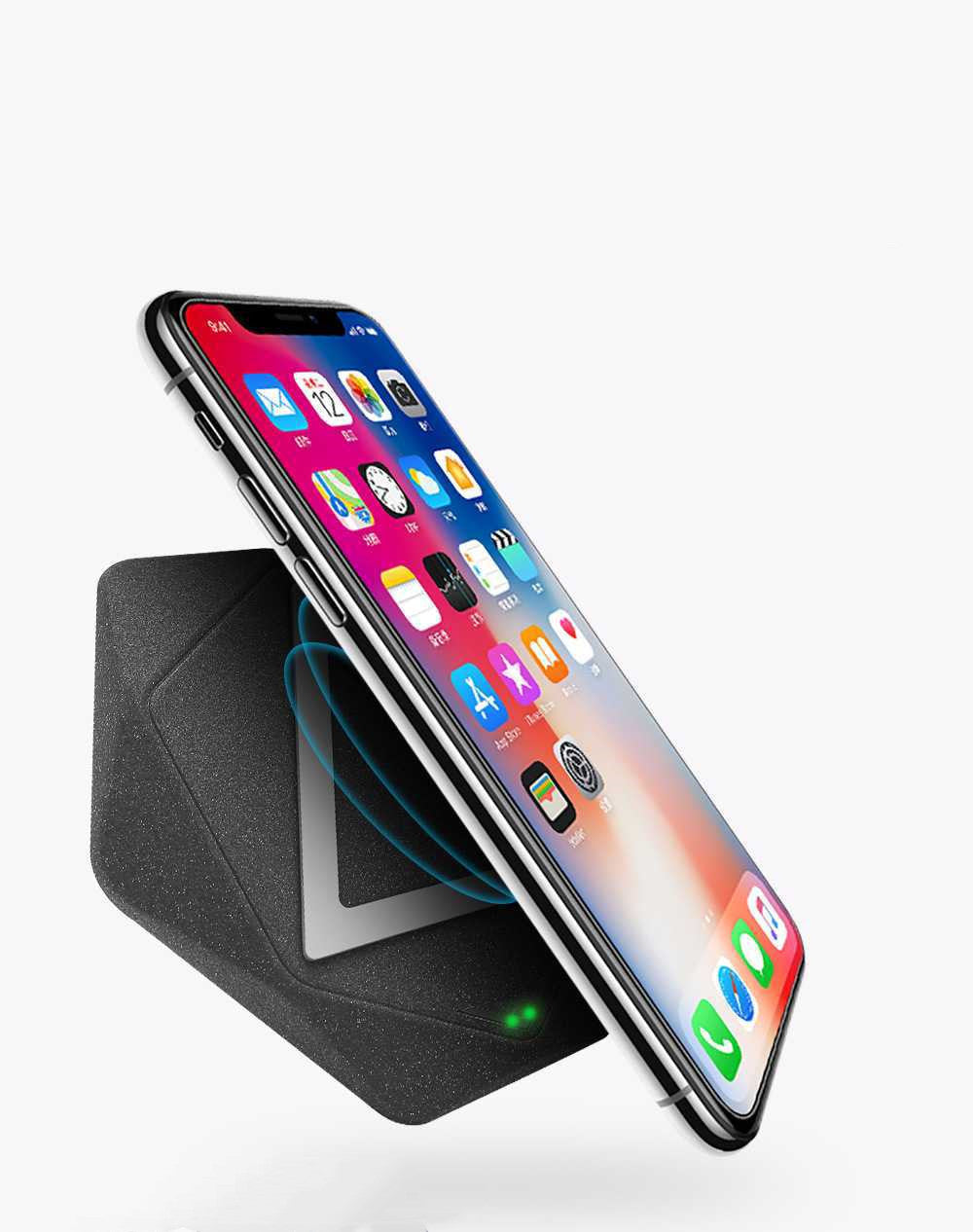 HKM-923923 Frosted Wireless Charger with Micro USB Interface – Compatible with Qi Standards