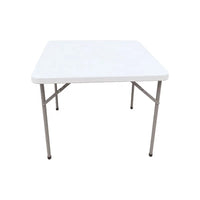 HKM-923923 Square HDPE Plastic Table for Outdoor Events, Weddings, Camping, and Picnics - 86CM