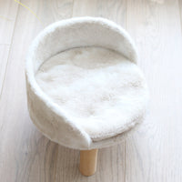 HKM-9239869 Comfortable Wooden Nest Pet Bed for Cats and Kittens - Small & Large Sizes Available