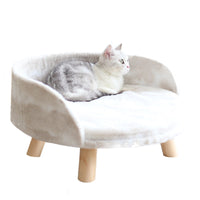 HKM-9239869 Comfortable Wooden Nest Pet Bed for Cats and Kittens - Small & Large Sizes Available