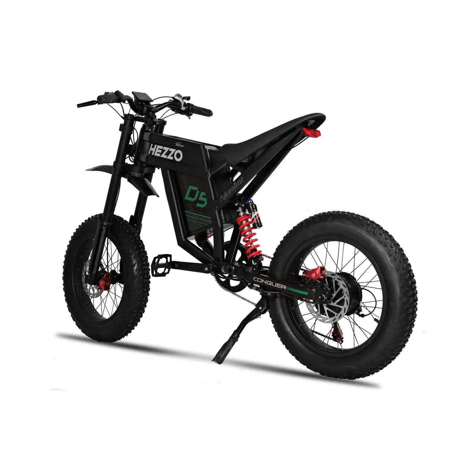 HKM-923987 60V 3000W HEZZO D5Pro Fat Tire Electric Mountain Bike with 30AH Battery and Shimano 7-Speed Gear