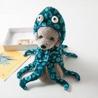 HKM-9239997 Cute Octopus Costume Headwear for Pets - Polyester Material, Casual Style