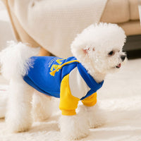 HKM-9240893 Trendy Hooded Pet Sweater for Autumn and Winter – Milk Silk Material, Available in Blue and Black
