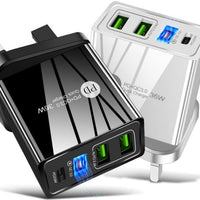 HKM-924115 20W PD Fast Charge USB Multi-Port Charger - Quick Charge Compatible