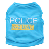 HKM-9241405 Casual Cotton Vest for Dogs in Blue, Black, Green, and Pink - Spring and Summer Wear