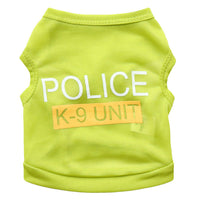 HKM-9241405 Casual Cotton Vest for Dogs in Blue, Black, Green, and Pink - Spring and Summer Wear