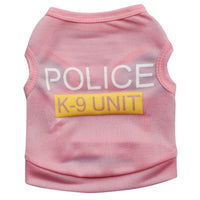 HKM-9241405 Casual Cotton Vest for Dogs in Blue, Black, Green, and Pink - Spring and Summer Wear