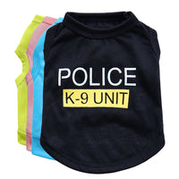 HKM-9241405 Casual Cotton Vest for Dogs in Blue, Black, Green, and Pink - Spring and Summer Wear