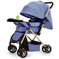 HKM-924243 Lightweight Foldable Baby Stroller for Travel, Compact Pushchair with Adjustable Canopy and Comfort Features