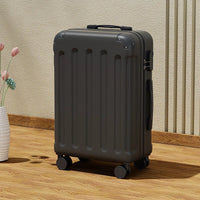 HKM-924435 Large Leather Travel Suitcase Set with Wheels - 4-Piece Luggage Collection for Easy Travel