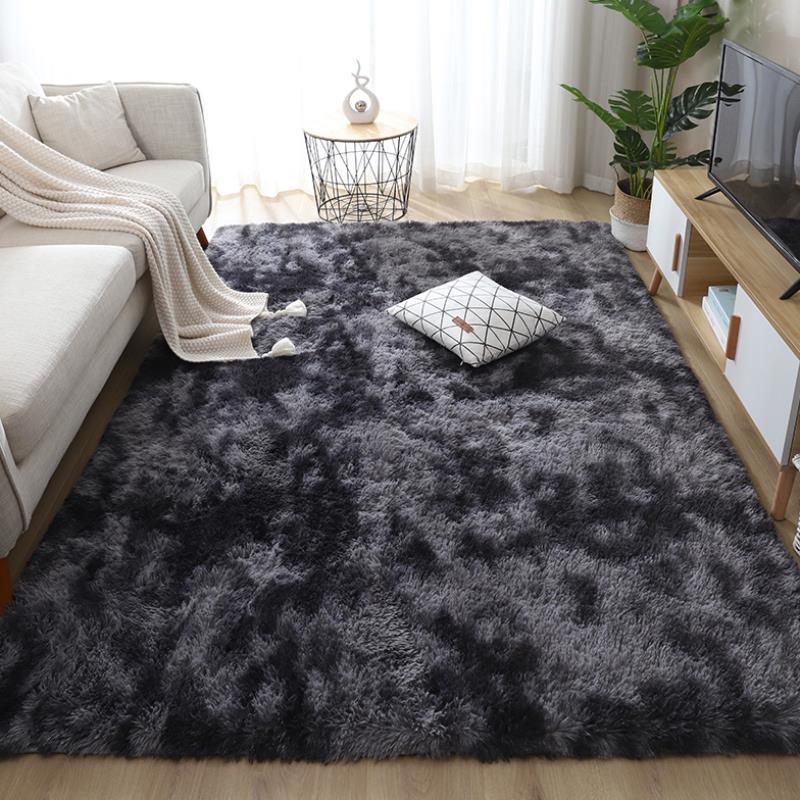 HKM-924435 Plush Modern Bedroom Carpet with Upgraded Non-Slip Base and Velvet Thickness