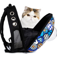 HKM-9245245 Space Capsule Pet Carrier Bag - Durable PC and Oxford Fabric with Ample Room for Comfort