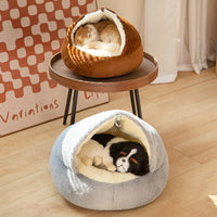 HKM-9245629 All-Season Universal Pet House, Cozy Cat and Dog Bed, Semi-Closed Design for Warmth and Comfort