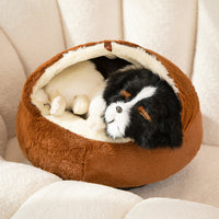HKM-9245629 All-Season Universal Pet House, Cozy Cat and Dog Bed, Semi-Closed Design for Warmth and Comfort