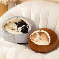 HKM-9245629 All-Season Universal Pet House, Cozy Cat and Dog Bed, Semi-Closed Design for Warmth and Comfort