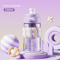 HKM-924627 500ml Glass Cup for Coffee and Boiling Water - Ideal for Students and On-the-Go Use