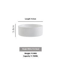HKM-9247421 Ceramic Anti-Tumble Pet Bowl with Wooden Frame - Multiple Colors Available