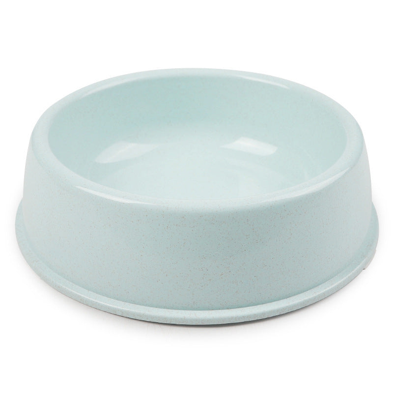 HKM-9247549 Nordic Style Simple Round Plastic Dog Bowl in Pink, Blue, and Green