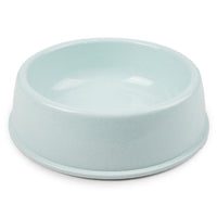 HKM-9247549 Nordic Style Simple Round Plastic Dog Bowl in Pink, Blue, and Green