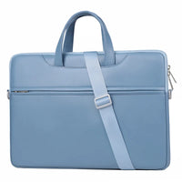 HKM-924755 Custom Logo Leather Laptop Briefcase Bag - Waterproof Organizer for Men and Women