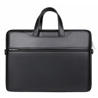 HKM-924755 Custom Logo Leather Laptop Briefcase Bag - Waterproof Organizer for Men and Women