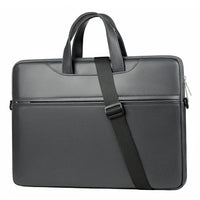 HKM-924755 Custom Logo Leather Laptop Briefcase Bag - Waterproof Organizer for Men and Women