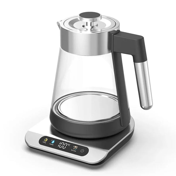 HKM-924819 Glass Electric Cooking Kettle with Temperature Control - Modern Samovar Design for Smart Kitchens