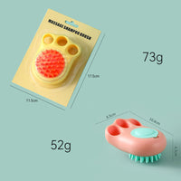 HKM-9248829 Pet Massage Comb and Bath Brush for Dogs and Cats - Gentle Cleaning Tool for a Refreshing Grooming Experience