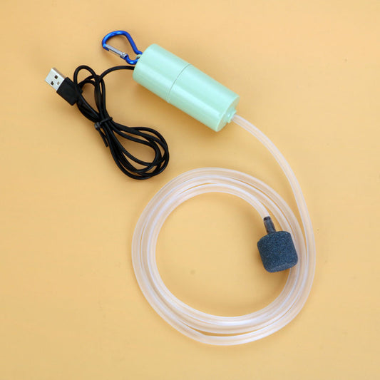 HKM-924883 Portable Mini USB Oxygen Air Pump for Aquatic Tanks, Silent Energy-Saving Design