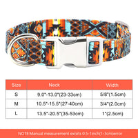 HKM-9249341 Personalized Nylon Pet Collar in Various Colors and Sizes S, M, L