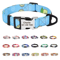 HKM-9249341 Personalized Nylon Pet Collar in Various Colors and Sizes S, M, L