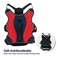 HKM-9250621 Tactical Dog Vest with Reflective Strap and Hand Holding Rope - Durable Polyester for Big Dogs