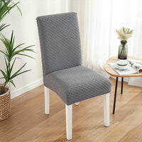 HKM-925267 Thick Knitted Polyester Half-Pack Chair Cover - Modern Rectangle Design in Various Colors