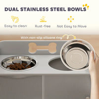 HKM-9253309 Elevated Dog Feeding Bowls for Comfortable Dining and Improved Posture